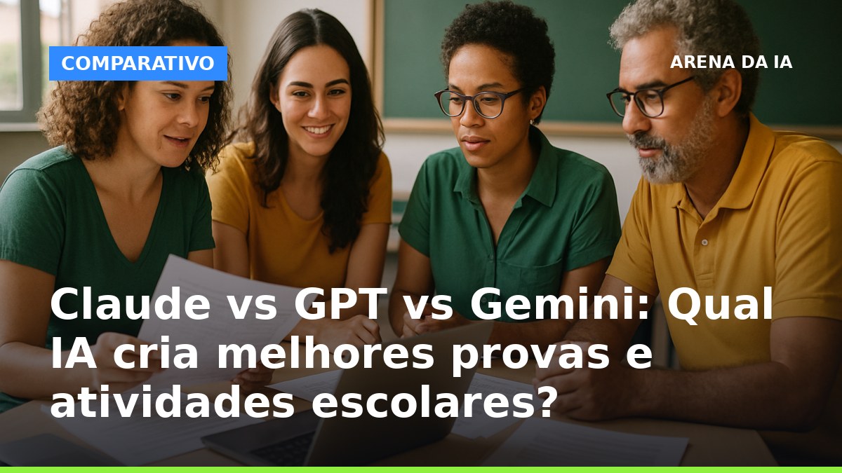 Professores brasileiros analisando atividades escolares criadas por IA em sala de aula