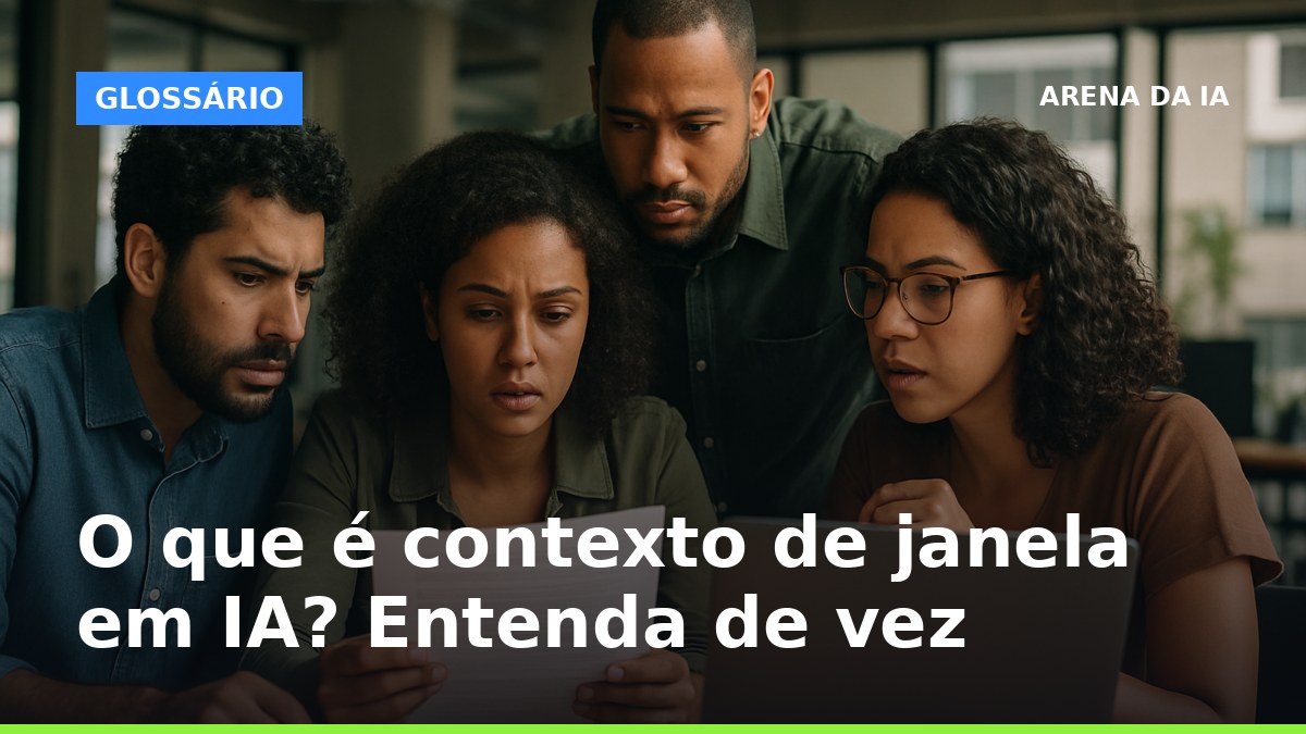 Dois profissionais analisando visualmente a janela de contexto em IA em um quadro digital